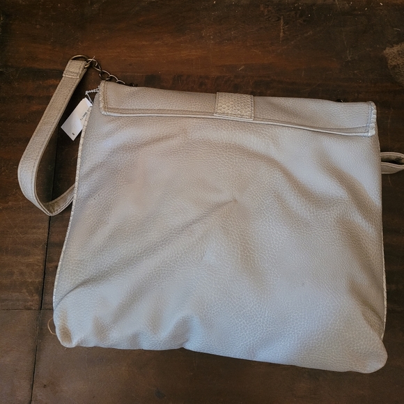 NEW grey & snake print shoulder bag - Picture 2 of 4